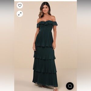 Lulus Always Remarkable Dress in Emerald